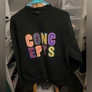 concepts boston sweatshirt Black Mens Medium